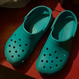 Crocs size 8 men’s, 10 women’s. Green.